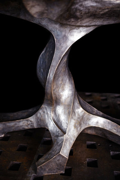 TWISTED TREE BRONZE BOOKMATCHED SLAB TABLE